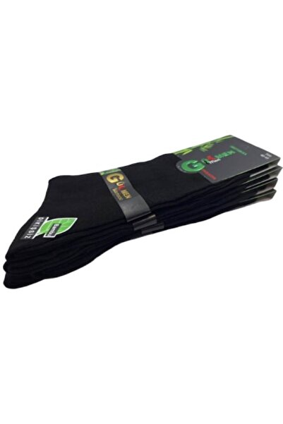 OEM Set of 4 Seamless Black Bamboo Socks, Size 40-45