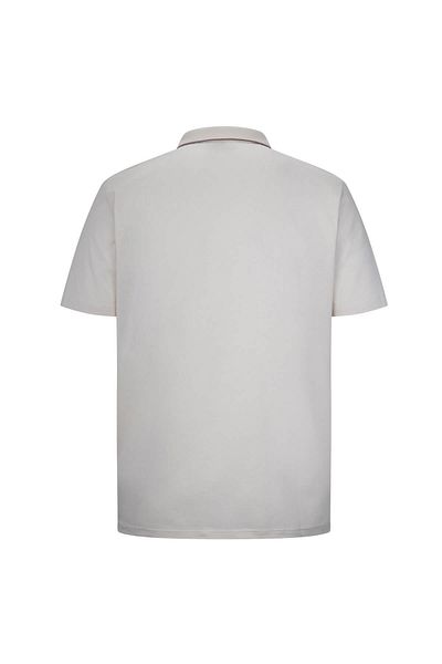 Hatemoğlu Stone Regular Fit 100% Cotton Polo Neck Mercerized T-Shirt