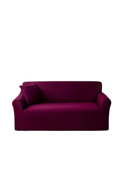 OEM Elastic Sofa Cover, Comfort Uni, Elastane, M-2 Seats, 145x185cm, Burgundy