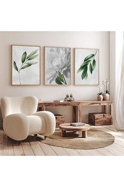 Dekorsiahome Set de masă pentru sufragerie, hol, bucătărie, 3 bucăți, cu cadr...