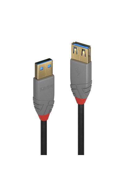 Lindy Wildsmith Cablu prelungitor USB 3.2 Tip A 1m Anthra Line Lindy 77Z31AA, 36761