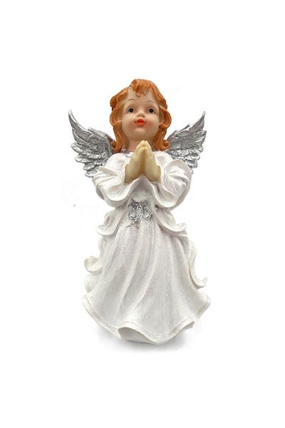 OEM Angel figurine with silver wings and glitter M3, 18x34 cm