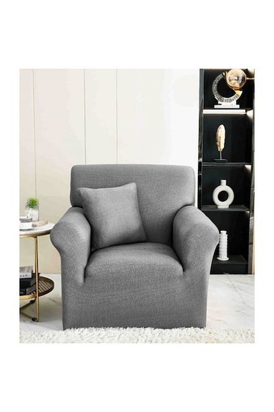 JOJO HOME Elastic Cover for Armchair, Jojo Home, Uni, 90x140cm, Gray