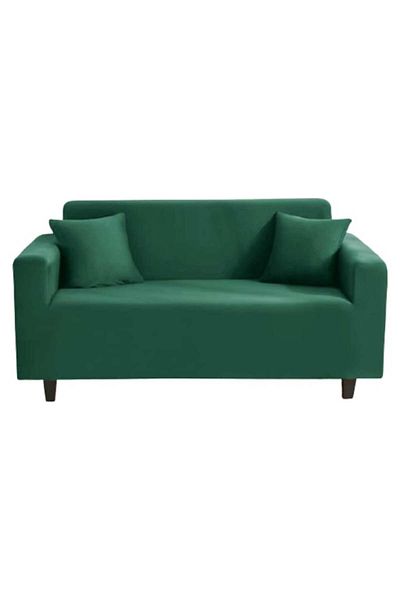 OEM Husă elastică pentru canapea, 3 locuri, 180x230cm, verde smarald