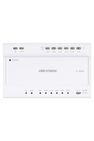 Hikvision Distribuitor video/audio cu 2 fire pentru 6 stații - DS-KAD7060EY