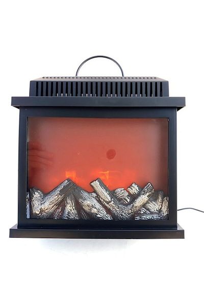 OEM Șemineu decorativ cu grilă, plastic, 30x34 cm