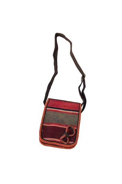 OEM Textile bag with stripes and bow, 19x23 cm