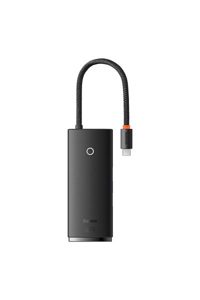 Baseus Lite Series wielofunkcyjny HUB USB-C 2 x USB 3.0 USB-C HDMI 1.4 SD-TF czarny