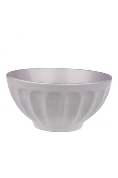 OEM Ceramic bowl with stripes 15x8 cm white