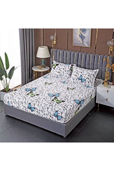 OEM Bed sheet and 2 pillowcases, Cocolino, for 2 people, 3 pieces, butterflies, 180x200cm