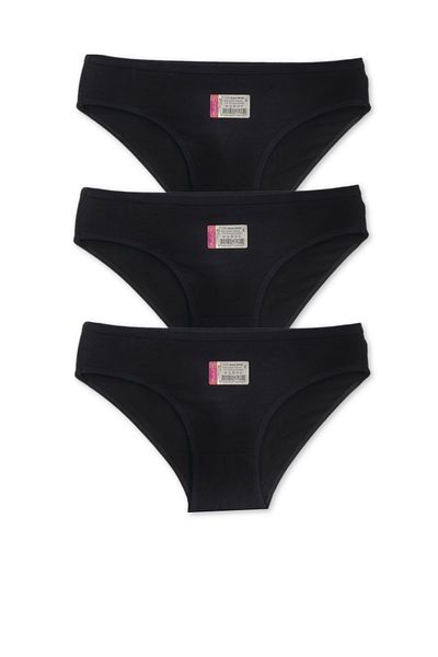 Yaldızlı 3-Pack of Plain Bikini Panties