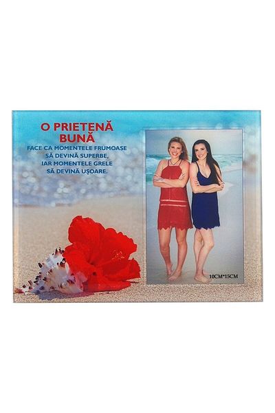 OEM Photo Frame, Glass, 22x17cm, A Good Friend, Picture 10x15cm, Multicolor