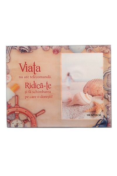OEM Rama Foto, Sticla, Mesaje Motivationale, 10x15cm, Multicolor, M3