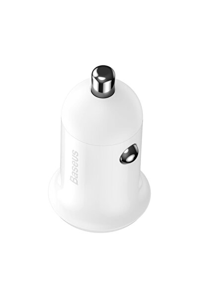 Baseus Încărcător auto Grain Pro 2x USB 4.8A alb pentru brichetă