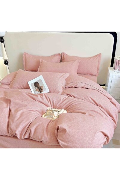JOJO HOME Jojo Home Bed Linen, Elegant Print, 6 Pieces, 2 Persons, 180x200cm, Superior Fineness, Coral P