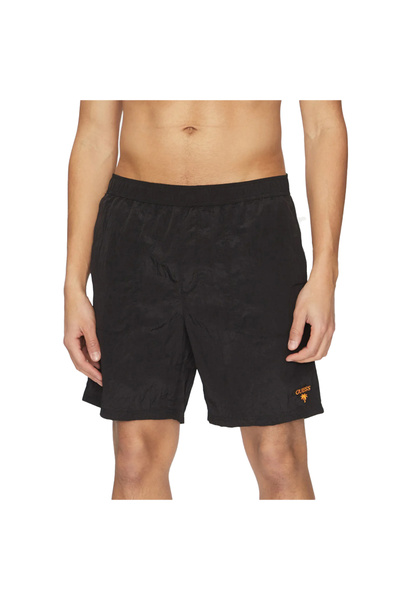 Guess Man Black Swimtrunk Medium Ripstop