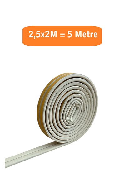 HOMDEP Door Window Wick Adhesive (White) Door Window Tape Tapes 2X2.5 Meters = 5 Meters