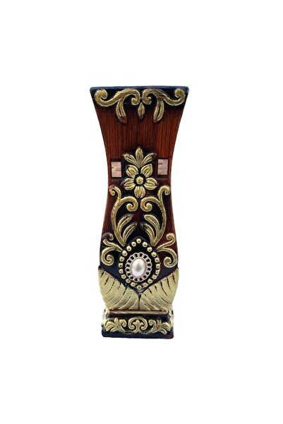 OEM Vază Vază ceramică vintage cu oglinzi și broșă, 30 cm, M1