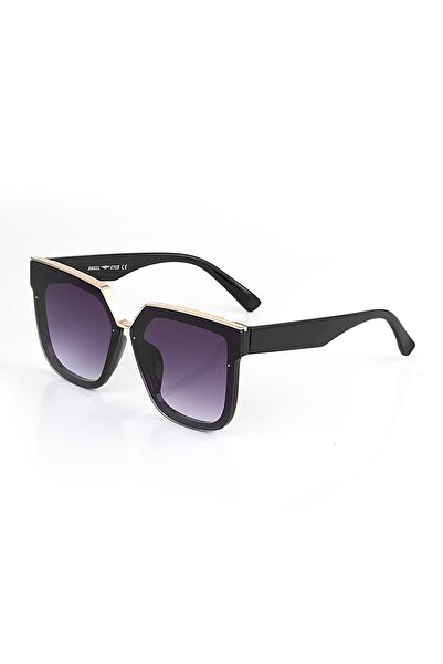Makro Optik Rectangle Black Women's Sunglasses