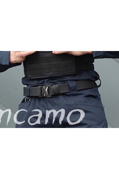 Lion camo Anakonda BLACK Tactical Belt Quick Release Urban Metal Firm Adjustable Velcro