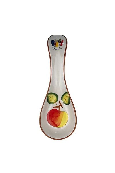 OEM Spoon Holder, Ceramic, Fruits and Vegetables Design, 9x27cm, Multicolor