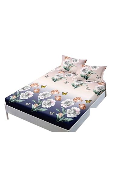 OEM Set cearșafuri și fețe de pernă, Finet, 3 piese, individual, 140x200cm, multicolor