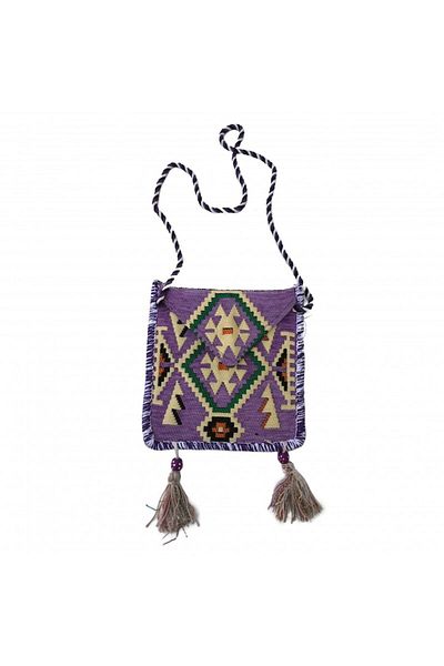 OEM Geanta cu Ciucuri, Broderie Traditional, Poliester, 23x26cm, Multicolor