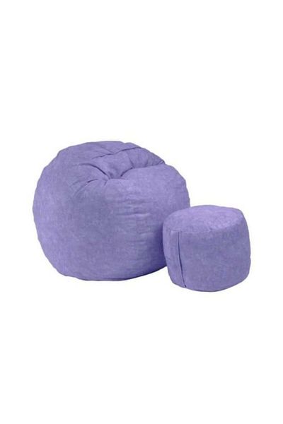 Pufrelax Set Fotoliu Matusalem cu Otoman (suport picioare), Material Textil - Lavanda