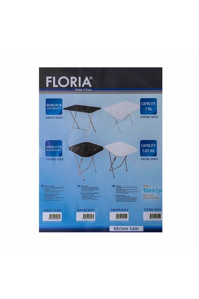 Floria Folding table with mdf top, dimensions 60x80x70cm, nergu / ZLN 6975
