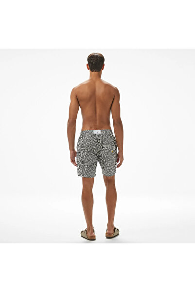 Guess Man Black Swimtrunk Medium Distorted 100