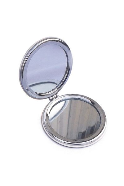OEM Metal Pocket Mirror, Bucharest House of the People, 7x7cm, Multicolor