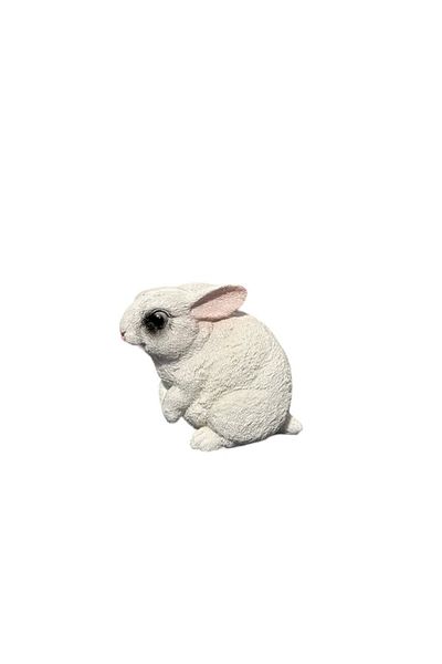 OEM Decor Bunny, Resin, 10x8 cm, White