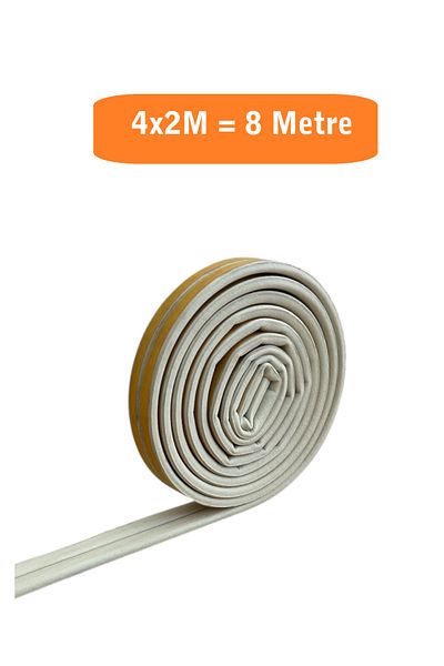HOMDEP Door Window Wick Adhesive (White) Door Window Tape Tapes 4X2 Meters = 8 Meters