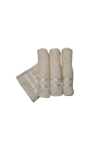 OEM Set 4 bej towels for hands, 30x50 cm, 100% cotton, 400 GSM