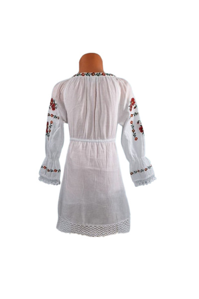 OEM Rochie tradițională din bumbac pentru fete cu broderie florală