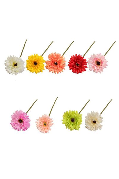 YDGR Gerbera Flower Luxury Artificial – Διακοσμητικό λουλούδι μονόκλαδο