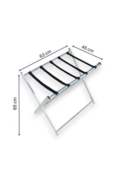 ilhanhome Luxury Metal Folding Hotel Type Suitcase Holder Suitcase Stand