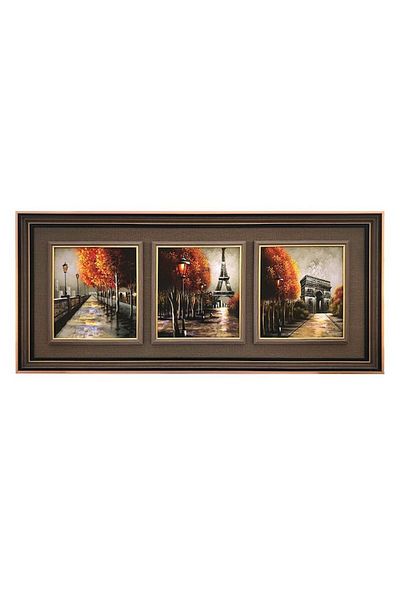 OEM Picture Frame, Plastic Frame, 3 Images, 89x39cm, Tourist Attractions