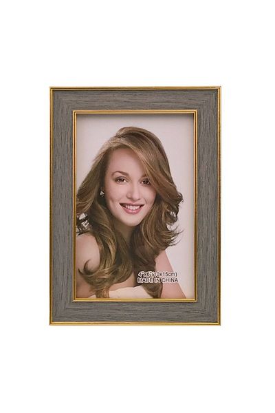 OEM Photo Frame, Wooden, Two-Tone, 13x18cm, M1, Brown-Gold