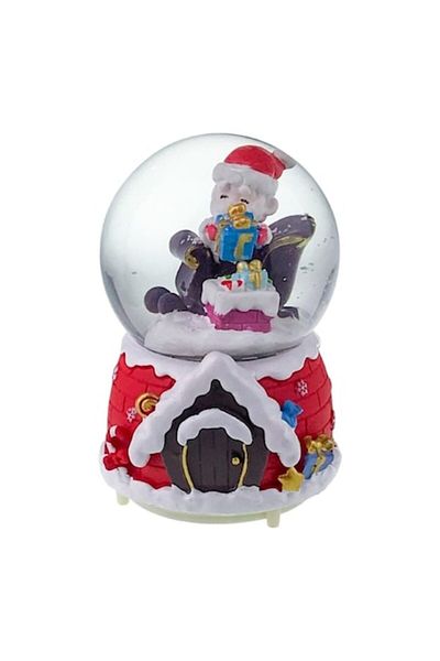 OEM Glass globe with Christmas figurine 10x15 cm M1