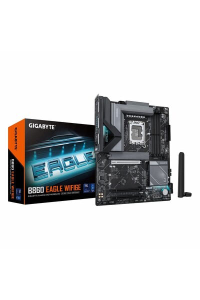Gigabyte B860 Eagle WiFi6E DDR5 (9066MHz)OC M.2 HDMI/DP/USB-C PCIe 5.0 1851P ATX Anakart