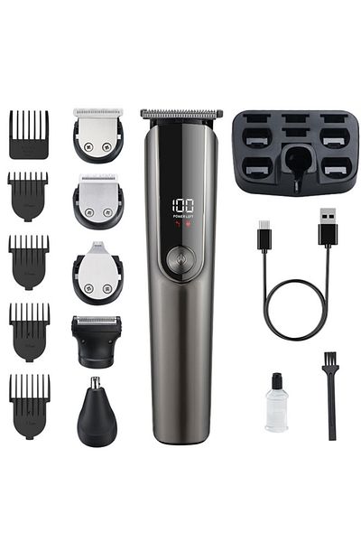 ETG Premium Trimmer for Men, 5-In-1 Shaving Machine with Nose Hair Trimmer, 90 Mins Runtime