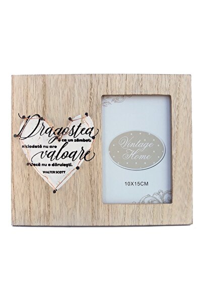 OEM Rama foto lemn cu led - citat dragoste (foto10x15)