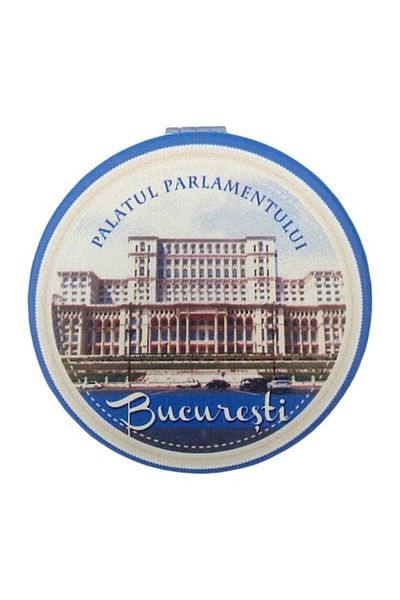 OEM Metal Pocket Mirror, Bucharest, 7x7cm, Multicolor, M4
