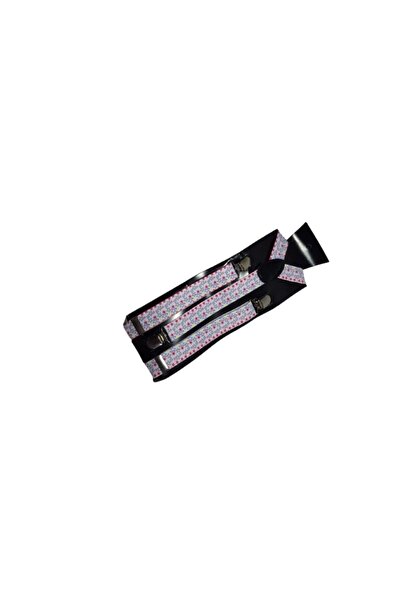 OEM Bretele Unisex, Model Y, Inchizatori Metalice, 25 mm, Imprimeu Stelute, Multicolor