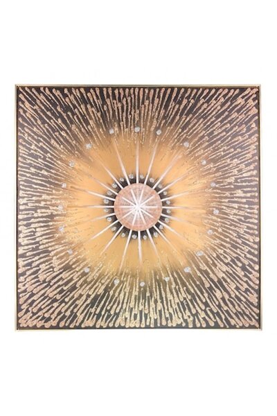 OEM Pictură pe pânză cu design abstract, inclusiv bețe de lemn și sclipici, r...