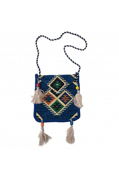 OEM Geanta cu Ciucuri, Broderie Traditional, Poliester, 23x26cm, Multicolor