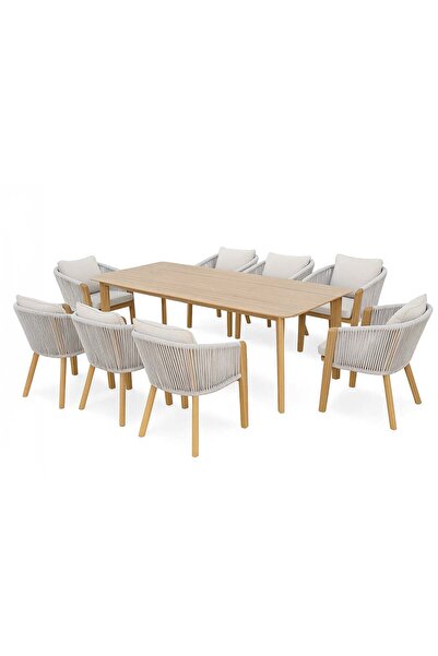 CUSSO CURVE BAHÇE YEMEK MASASI TAKIMI