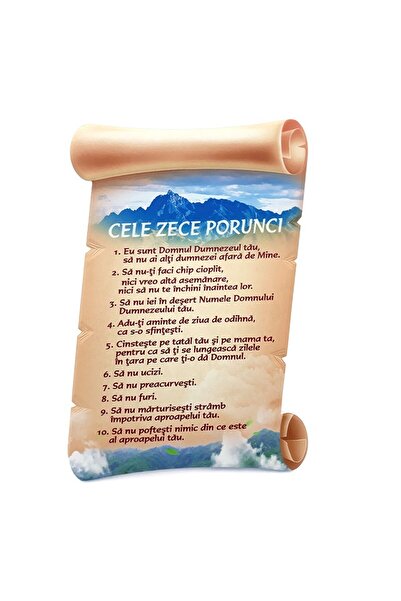 OEM Ceramic Wall Decoration in Papyrus Shape with Religious Quotes, M3, 14x21 cm