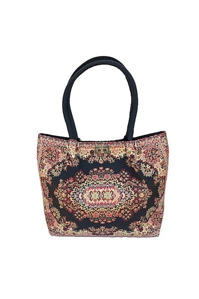 OEM - Textile Bag with Faux Leather Handles, M1, 36x30 cm